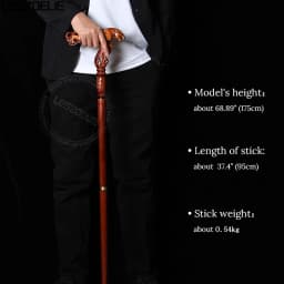 4 Styles 95cm Leopard German Beech Wooden Stick Men Eagle-Head Fashionable Canes Women Christmas Walking Stick Owl Canes