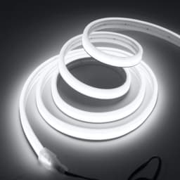 DC24V Solar COB Neon LED Strip 320LEDs/m Waterproof Flexible Silicone Rope Light Outdoor Yard Patio Home Garden Landscape Decor