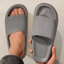 Eva's Simple Men's Slippers For Man Size 45 Poop Slippers. Wearing Soft-Soled Anti-Slip Shoes In Summer. And Women's Slippers