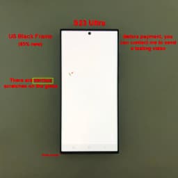 100% Testing for Samsung Galaxy S23 Ultra LCD S918E S918B/DS Display Touch Screen Digitizer Replacement with Defective Screen