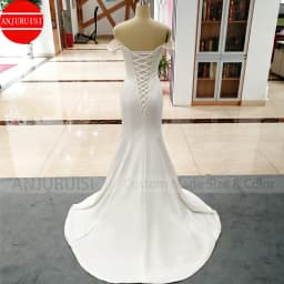 Off The Shoulder Soft Satin Mermaid Wedding Dresses For Women 2026 Bride Gown Vestido De Novia Simple Suknia Ślubna Robe Mariage