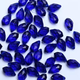 Austrian Crystal Teardrop Glass Beads 50pcs Briolette Waterdrop Pendant Loose Beads for Jewelry Making Bracelet DIY