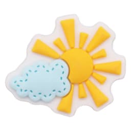 Good Quality 1pcs Kawaii Sun Expression PVC Shoe Charms Sandals Shoes Accessories Shoes Ornament Fit Kids DIY Party Xmas Gift