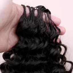 Miracle Knots Deep Curly Feather Crochet 100% Human Hair Invisible Knots Pre Looped Feathered Crochet Human Hair Pre Braided 1B Natural Colored Boho Braids Deep Wave Hair Weave Bundles Remy Human Hair Extensions Free Shipping