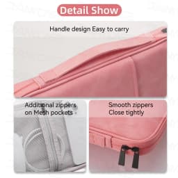Waterproof Nylon 11-13 inch Tablet PC Carrying Case, Padded Protective Travel Inner Bag for iPad Samsung Tablet PC Case