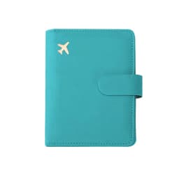 Leather Passport Holder Covers Case Waterproof Travel Credit Card Wallet Cute Passport Book for Women/Men Buckle Passport Cover