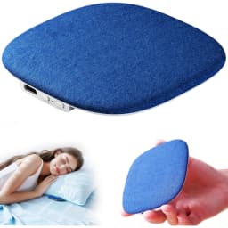 Riksoin Pillow Speaker for Sleeping, 100 White Noise + App, Ultra-Thin Flat Bluetooth, for Side Sleeper, Auto-Off Timer (Blue)