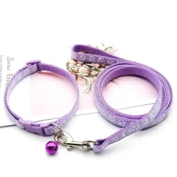 Dog Collar Leash Lead Nylon Adjustable Pet Leash Collar Dog Collar and Leash Set for Small Medium Large Dogs Puppy Pet Supplies