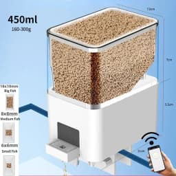 Automatic Aquarium Fish Tank Food Feeder Timing/Wifi Wireless Intelligent Mobile APP Voice Control Remote food dispenser