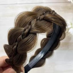 Handmade Retro Head Hoop Twist Headband Wide Fishbone Braids Hairband Wig for Women Styling Accessories