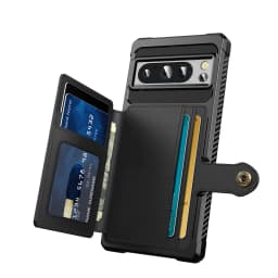for Google Pixel 7 Pro 7A Pixel 8 Pro Pixel 8 Case with Card Holder, Heavy Duty Shockproof Rugged Leather Flip Wallet Cover