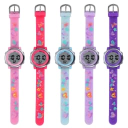 UTHAI C12 Children's Watch Student Multi Functional Sports Kids Girl Cute Cartoon Waterproof Alarm Clock LED Electronic Watches