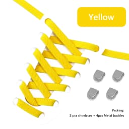1 Pair New No Tie Shoe Laces Flat Elastic Shoelaces Quick Safety Kids Adult Shoelace Outdoor Leisure Sneakers Shoe Accessories