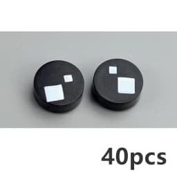 40Pcs Eye Brick 98138 Part 1x1 Tile Round Eyelash Pupile Pattern Printing Creation Smooth Building Blocks Accessory MOC Toys