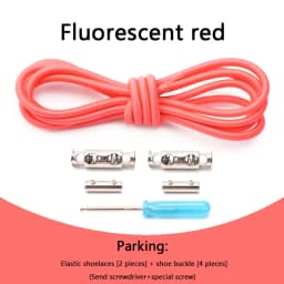 1 Pair No Tie Shoelaces For Sneakers Elastic Shoelace Metal Spring Lock Man And Woman Shoe Accessories Lazy Shoe Laces 100cm
