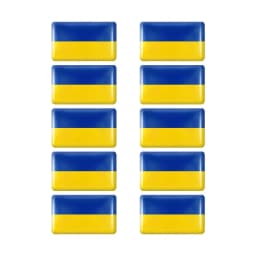 10pcs Epoxy Sweden Flags Sticker Car Interior Decoration Decal for VOLVO S40 S60 S80 S90 XC40 XC60 XC70 XC90 V40 V60 V70 Badge
