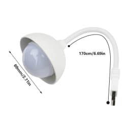 DC 5V USB Plug and Play Smart Night Light Portable Dimmable LED Bedside Lamp for Bedrooms Living Rooms and Outdoor Use