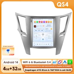 Android 14 2Din Car Radio for Subaru Outback Impreza Legacy 2009-2014 Multimedia Video Player Carplay 4G Stereo 9.7"