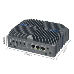 Topton Fanless Firewall Mini PC Intel Ultra 5 125U I7 1255U I3 1215U 3*2.5G LAN 3*HDMI2.0 2*COM RS232 IoT Industrial Computer
