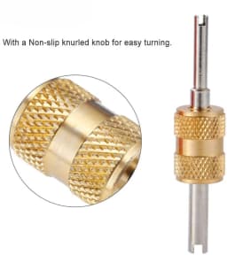 2pcs/set Valve Stem Core Remover Removal Tool for R134 R12 AC Car Air Contitionaing Repair Dual Head Tire Repair Tools Kit