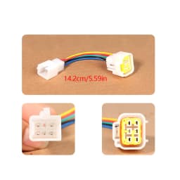 Hall Extension Wiring Electric Bicycle Tool 5 Pin Male Female Waterproof Hall Conversion Plug-in Motor Hall Adapter Ebike Tools