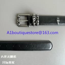 Engraved Roller Hollow Light Luxury Belt 925 Silver Classic Leather Totem Belt Pin Buckle