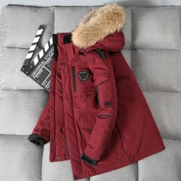 Men's Down Jackets Big Real Fur Collar Warm Parka -30 Degrees Men Casual 90% White Duck Down Coats Winter Snow Thicken Overcoat