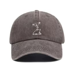 Vintage Washed Cotton Baseball Cap Adjustable Distressed Trucker Hat for Men Women Gym Humor Gothic Cotton Cap Soft Breathable