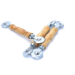 1Pc Wooden Handle And Steel Wheels Rolling Tool For Double Window Installation Hand Spline Roller Household Durable Screen Door