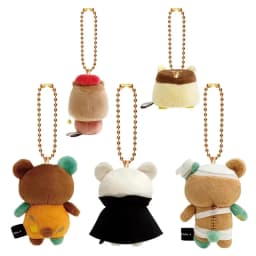Rilakkuma Cute Halloween Series Plush Doll Pendant Backpack Ornament Anime Keychains Birthday Gifts for Boys and Girls