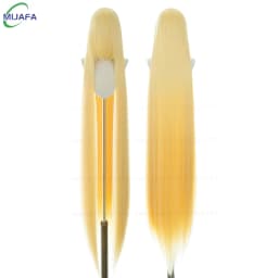700g High Quality 59" 150cm Long Straight Cosplay Wig With Bang Blond Brown Red Green Blue Heat Resistant Hair Colors Anime Wigs