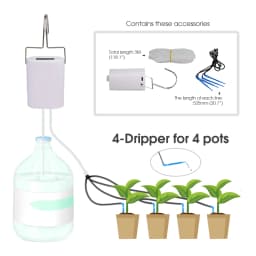 Pump Timer Watering Irrigation Kit for Balcony Indoor Bonsai Plants 2/4/8 Drippers Micro Controller System Home Garden Sprinkler
