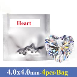 3EX Cut DJMAX 3-20mm Rare Heart Cut Moissanite Loose Stones Real D Color VVS1 Heart Shape Certified Moissanite Diamonds