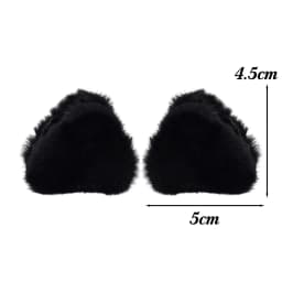 Cat Ear Hair Clips Fluffy Plush Hair Claws Hairpin for Women Girls Cute Side Barrettes Mini Claw Clip Headwear Hair Accessories