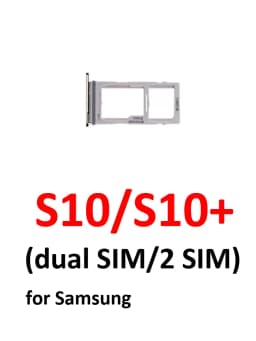 For Samsung S10 G973F G973 Phone New SIM Card Tray Housing Micro SD Card Holder Pocket For S10 Plus S10+ G975F G975