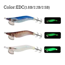 LETOYO 2.5#-1.8# mini EGI luminous squid jig Artificial bait for Webfoot Octopus Cuttlefish sea fishing lures squid lure