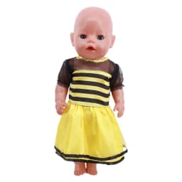 25 Styles Yellow Skirt Doll Clothes For 43 Cm Baby Doll & 18 inch American Doll Girl's Dress,Our Generation Accessories Toys