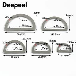 5/10/20Pcs 15-38mm D Ring Stainless Steel Bag Buckle Webbing Strap Connector Hook Dog Collar Decor Loop DIY Hardware Accessories