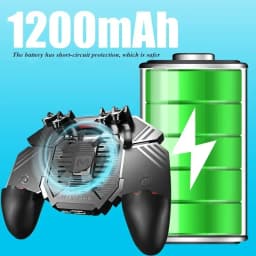 MEMO AK77 6 Fingers Game Trigger Phone Cooler Fan Game Controller L1 R1 Shooter Triggers Fire Joystick Game Pad for IOS Android