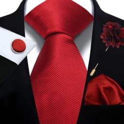 Men's Solid Necktie Cufflinks Pocket Square Lapel Pin Flower Brooch Elegant Man Wedding Shirt Accessory Set Suit Groomsmen Gifts