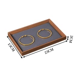 Jewelry Look Empty Tray Black Walnut Wooden Display Tray Jewelry Storage Bracelet Ornament Necklace