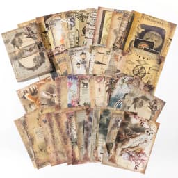 100 pcs Vintage material Diary Album background paper DIY decoration colored paper Scrapbooking Junk Journal Stationery Supplies
