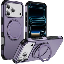 For Magsafe Case For iPhone 18Pro 15 14 13 12 16 17 18 Pro Max 16e Magnetic Wireless Charging Ring Stand Anti-slip Bumper Cover