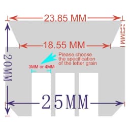 Ribbon Printer Print Head Letter Holder For Manual Stamp Ribbon Code Printer Machine DY-8/HP-241B Letter Holder