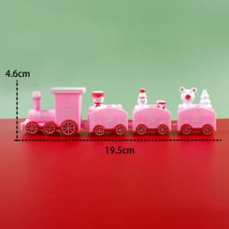 Plastic Train Christmas Decorations Santa Claus Children's Day Gift Toys Props Scenarios Decorating The Family Table