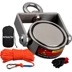 400lbs 600lbs Rotatable Two Side Three Sides Fishing Magnet Kit Strong Combined 1200lb Neodymium Rectangle Magnets Durable Rope