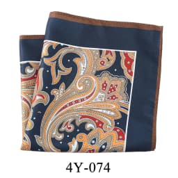 Tailor Smith Mens Hanky Pocket Squared Handkerchief Polyester Paisley Floral Handkerchief Square Scarf Wedding Party For Gift
