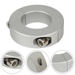 Clamp Collar  Double Split  13-30mm Inside  Diameter  Shaft Collar Clamp Type  Aluminum Alloy Fixed Rings Clamp Collar