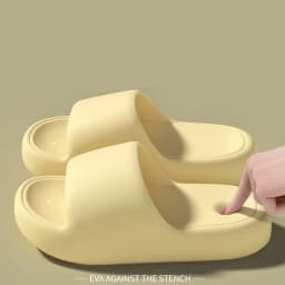 Couple's Summer Indoor Home Slippers 2026 Thick Bottom Lightweight Eva Slippers Women Plus Size Soft Sole Message Slides Shoes