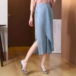 Women Irregular Pleated Skirts Solid Color Spring Summer Female Casual A- Line Midi Skirts Lady High Waist Side Split Skirts